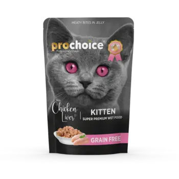 Chicken and Liver Chunks in Jelly for Kittens