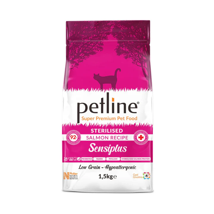 Petline Super Premium Sterilised Cat Food – Salmon Selection 1.5 Kg