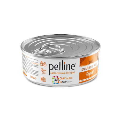 Petline Adult Cat Wet Food – Salmon Tin 80g - Image 2