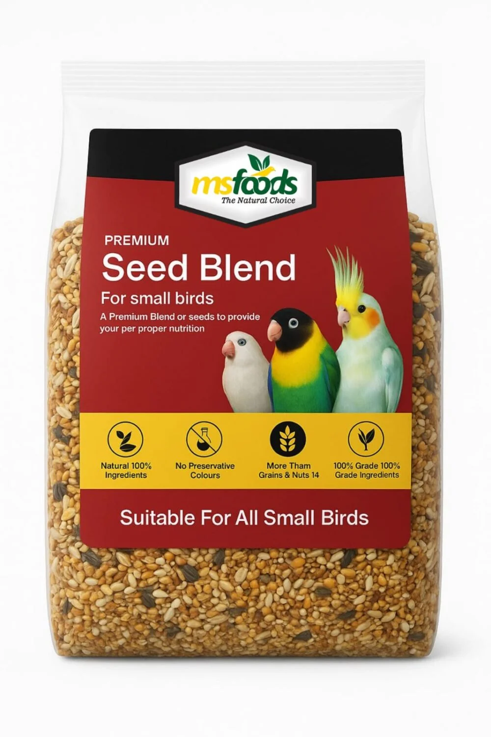 MS Premium Seed Blend for Small Birds – 1.1kg
