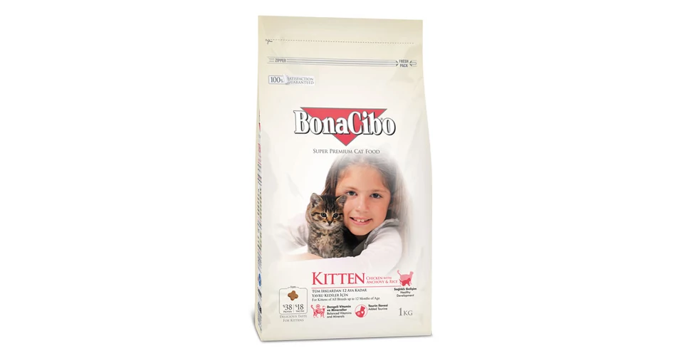 Bonacibo Kitten Cat Food Chicken with Anchovy & Rice