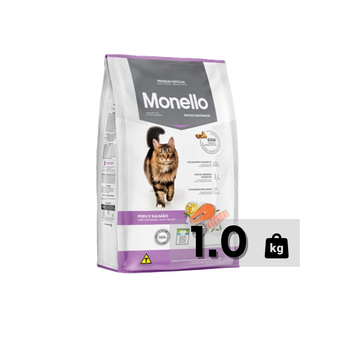 Monello Sterilised Cat Food – Turkey & Salmon