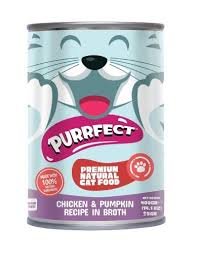 Purrfect Premium Natural Tin Food Chicken & Pumpkin