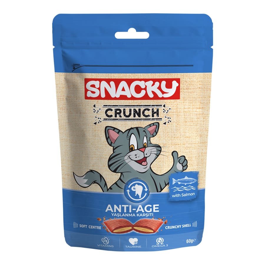 Snacky Cat Crunch (Anti Age) Salmon