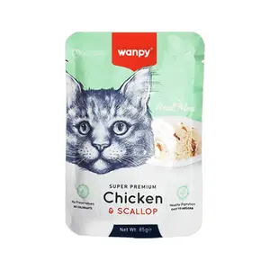WANPY Real Meat Wet Food Chicken & Scallop