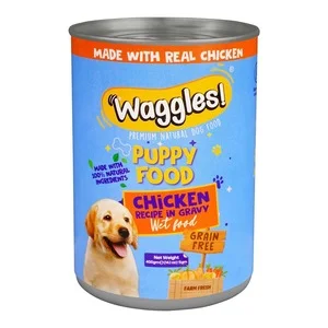 WEGGLES Puppy Tin Food – Chicken Recipe in Gravy